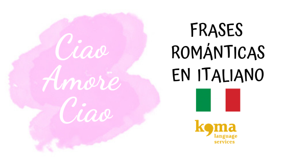 Frases románticas en Italiano