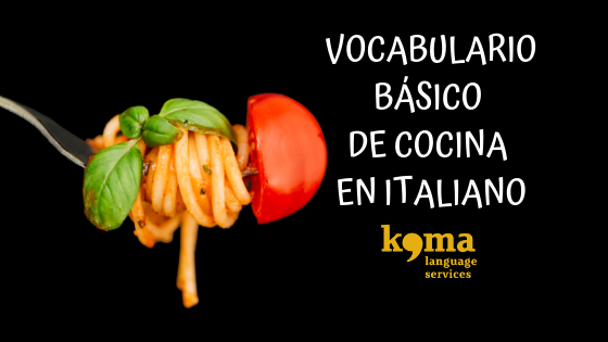 vocabulario de cocina italiana