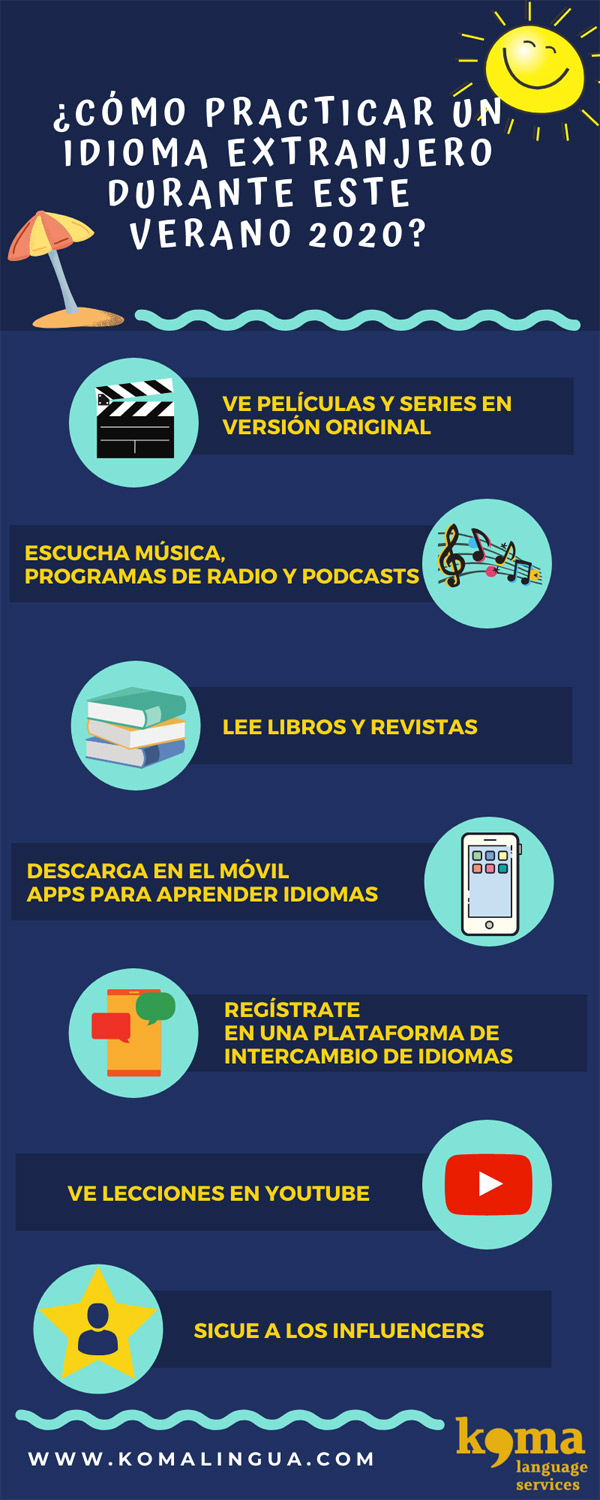 7 consejos para practicar un idioma extranjero verano 2020